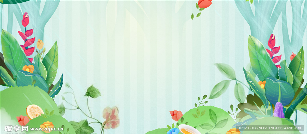 春天手绘小清新banner