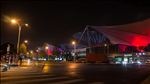 世博园世博大道路口夜景