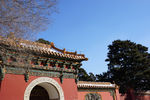 古建筑 屋檐 蓝天
