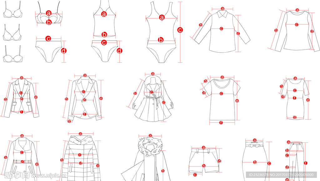 服装线稿