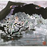 水墨 山水 乡村人家 吴冠中