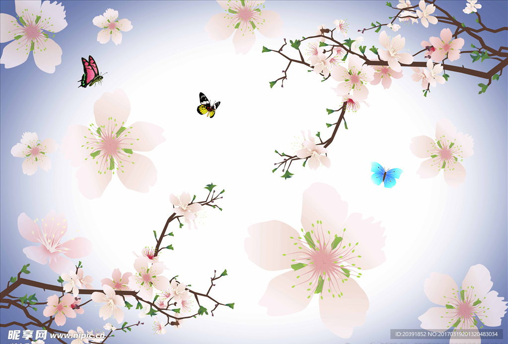 梅花背景墙