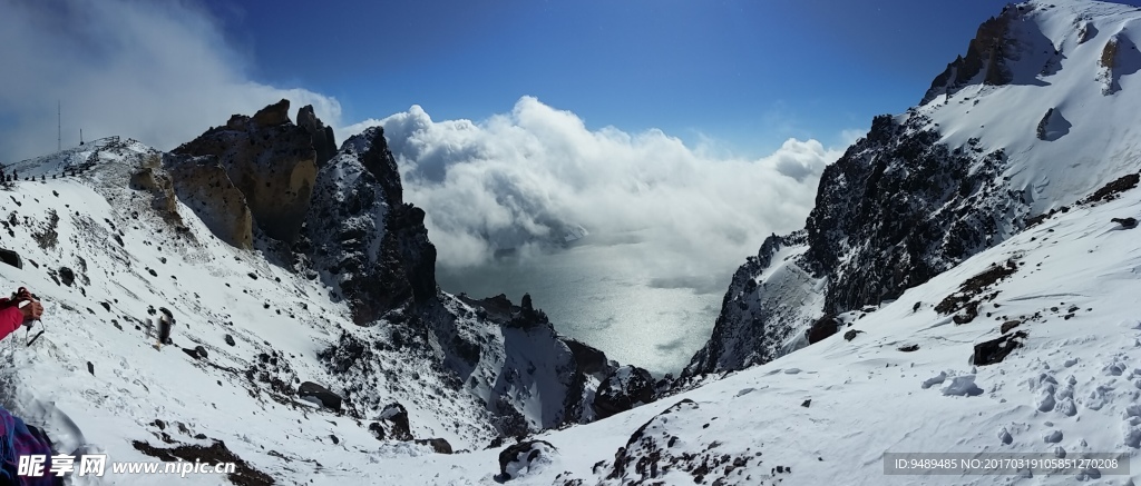 长白山天池全景图