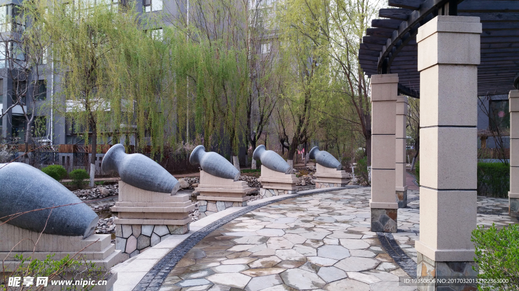 春天 园区 景观