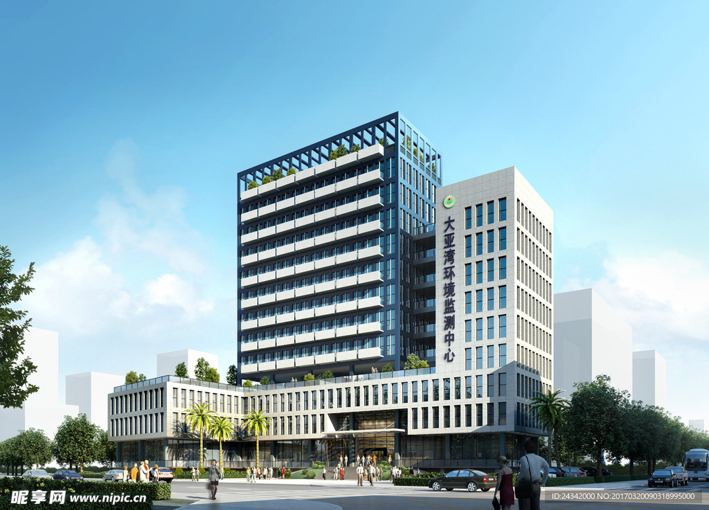 建筑设计效果图psd源文件