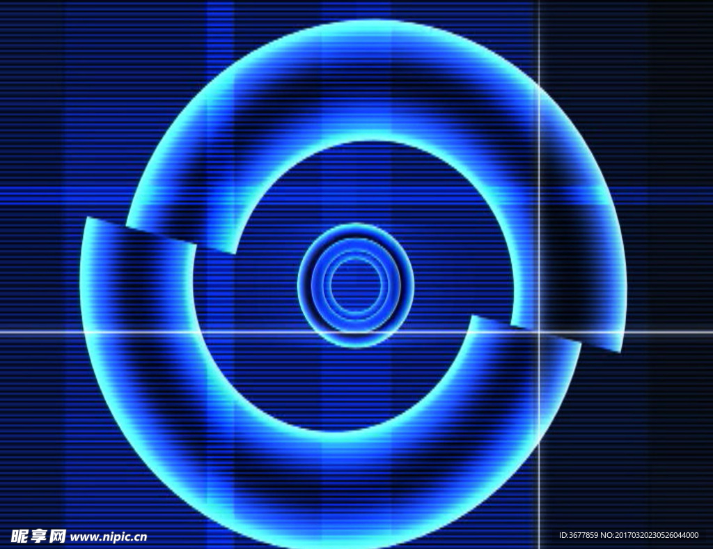 科技穿梭圆环动态背景