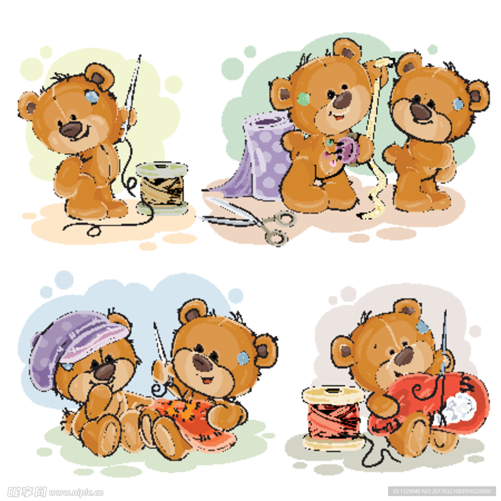 卡通小熊
