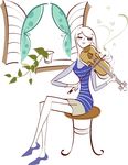 休闲女人插画