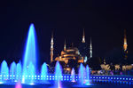 蓝色喷泉和清真寺