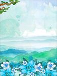 清明节海报背景