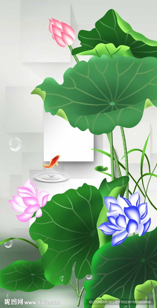 3d荷花玄关