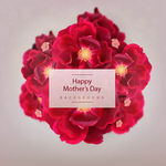 母亲节快乐花卉海报