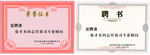荣誉证书 聘书2010