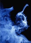 蓝色烟雾图