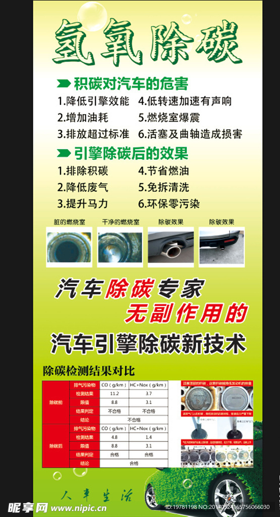 氢氧除碳展架