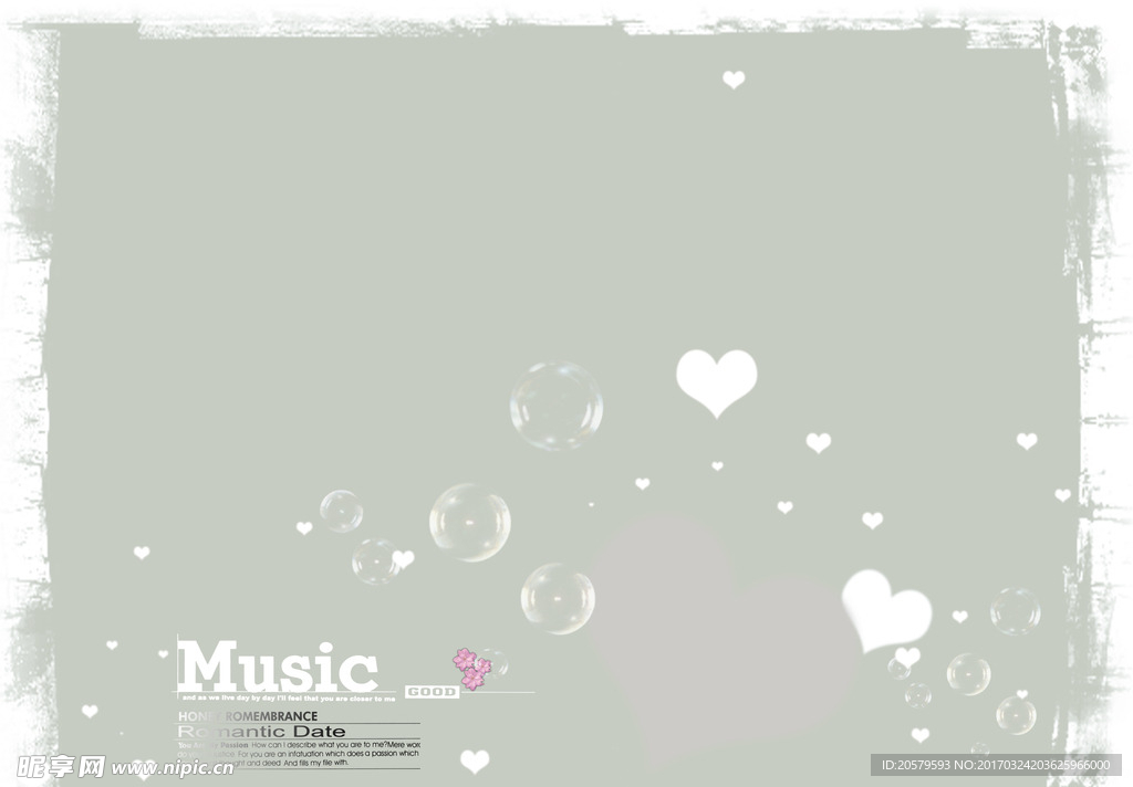 music婚纱照相册设计模板
