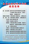工作制度成员名单制度牌