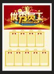 优秀员工展板