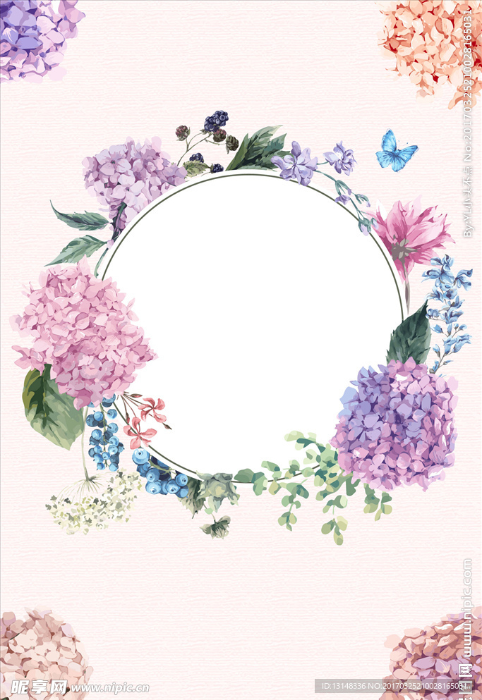 花环背景图