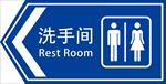 洗手间指示牌