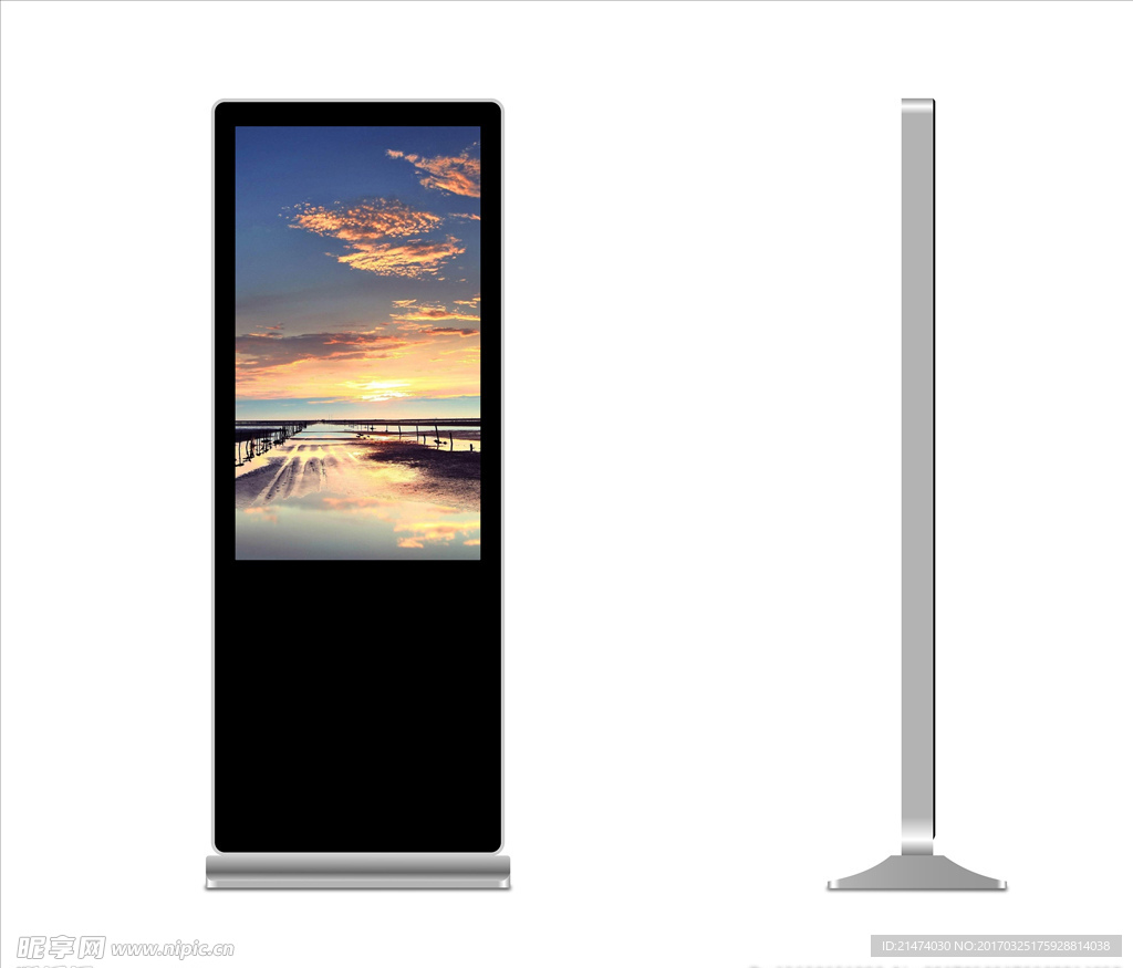 落地广告机修图