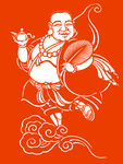 佛教 扇子 茶壶