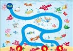 儿童卡通水下地图海洋游戏地图