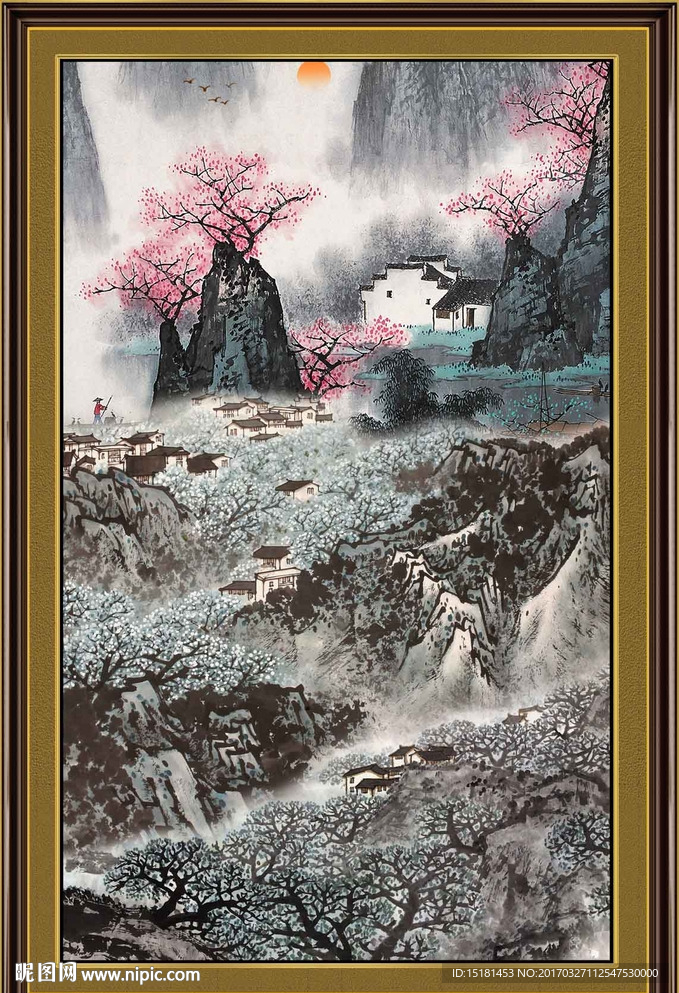 巨幅山水画