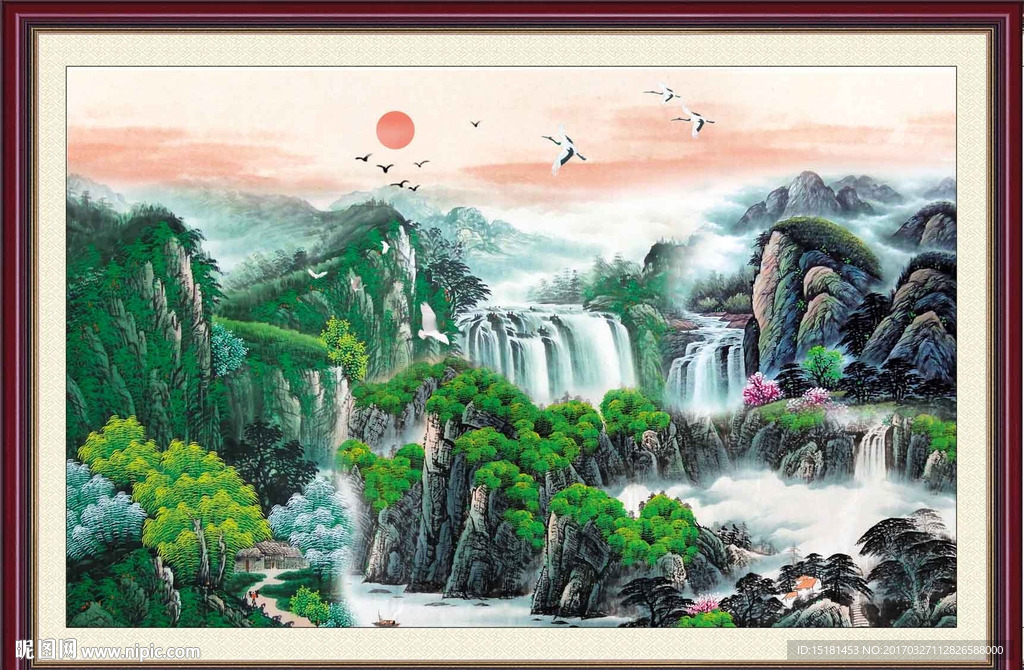 巨幅山水画