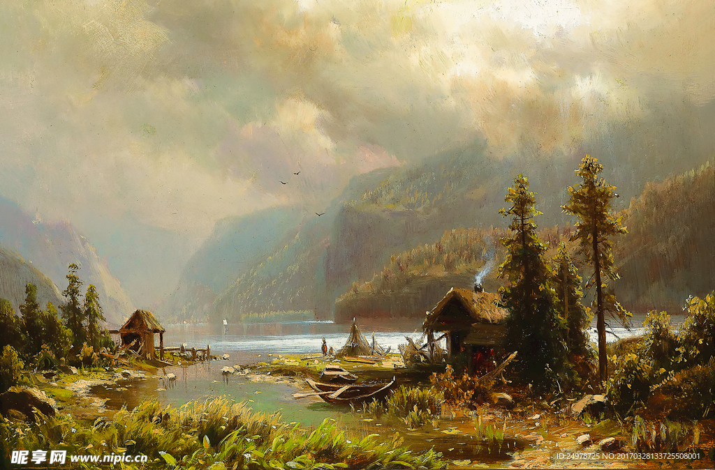 森林油画