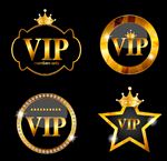VIP矢量图 贵宾 金色  会