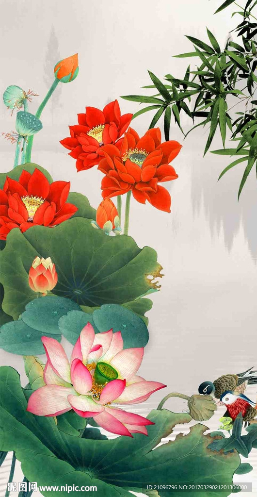 荷花玄关