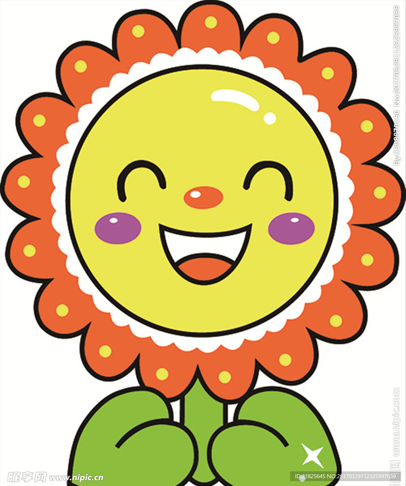 卡通花