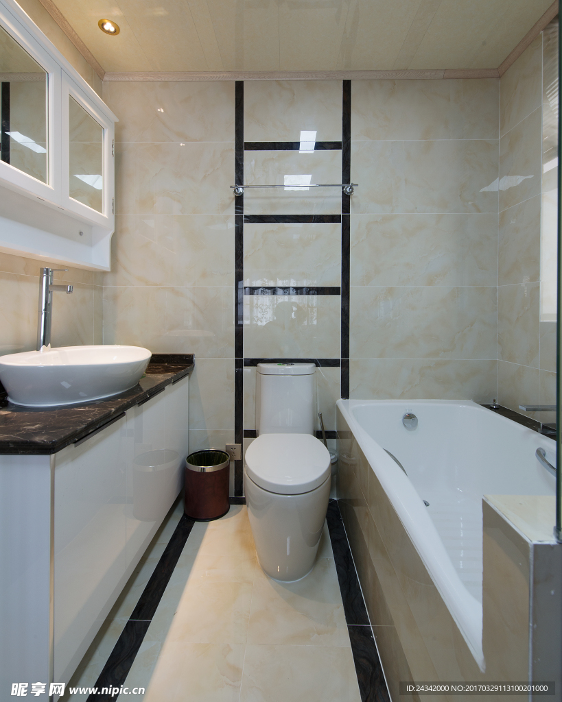 美式风格室内装饰实景图