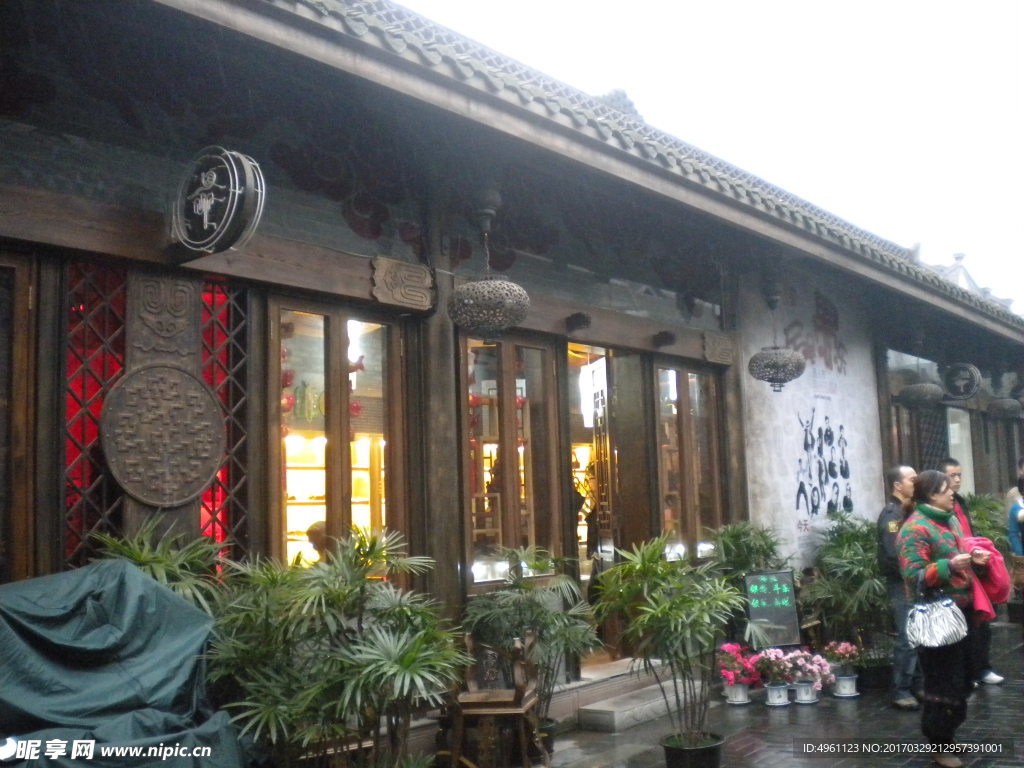 古建筑  商铺 宽窄巷子