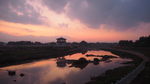 夕阳西下美景落霞图