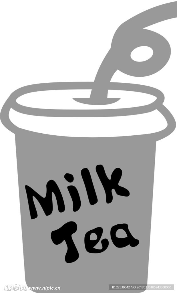 奶茶店标志