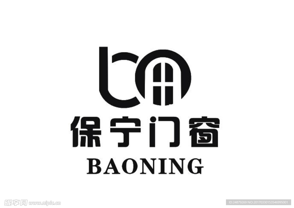 保宁门窗logo