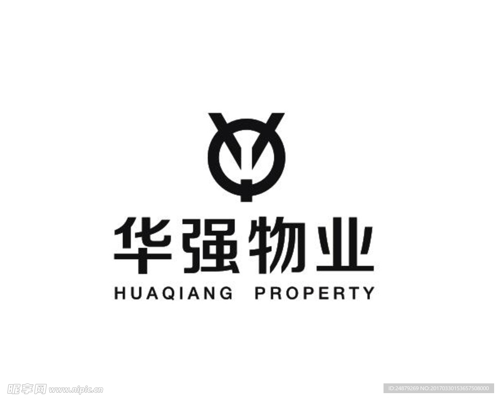 华强物业logo