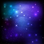 魔幻蓝色星光矢量素材
