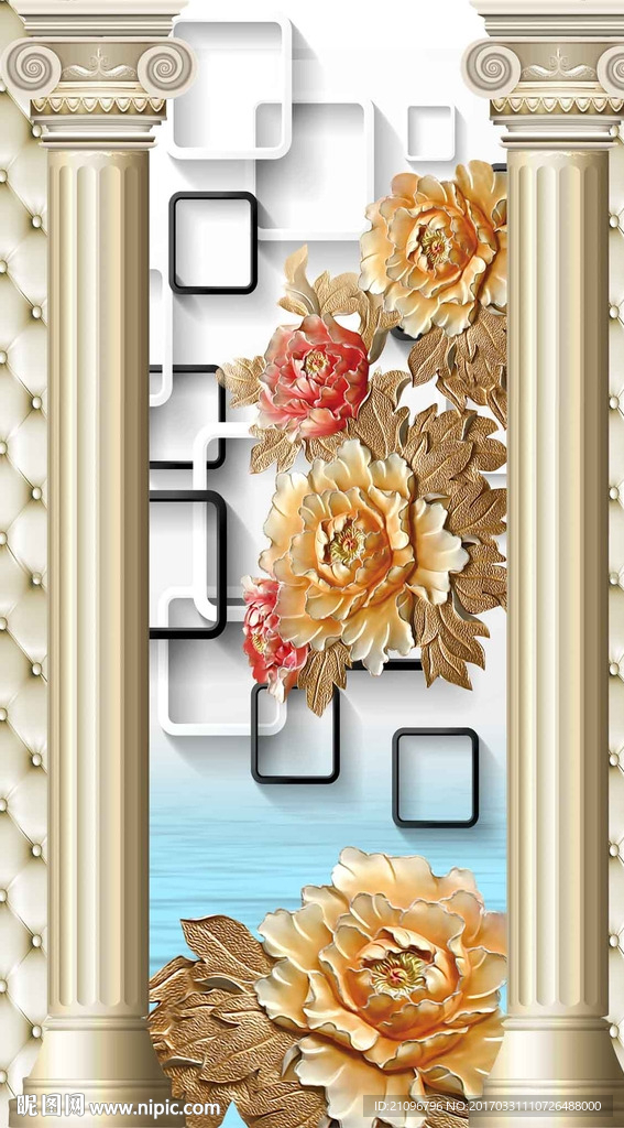 3d浮雕玄关