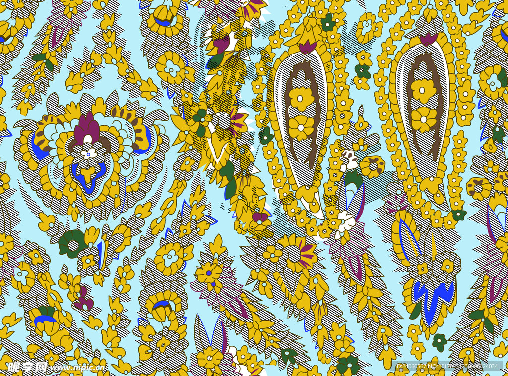 矢量乱花
