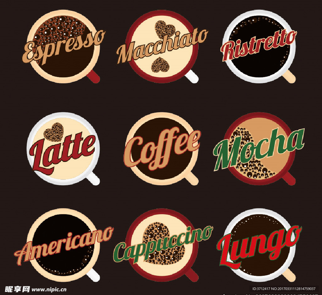 咖啡标签 咖啡包装 咖啡豆