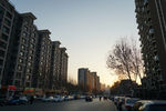 黄昏 天空 建筑