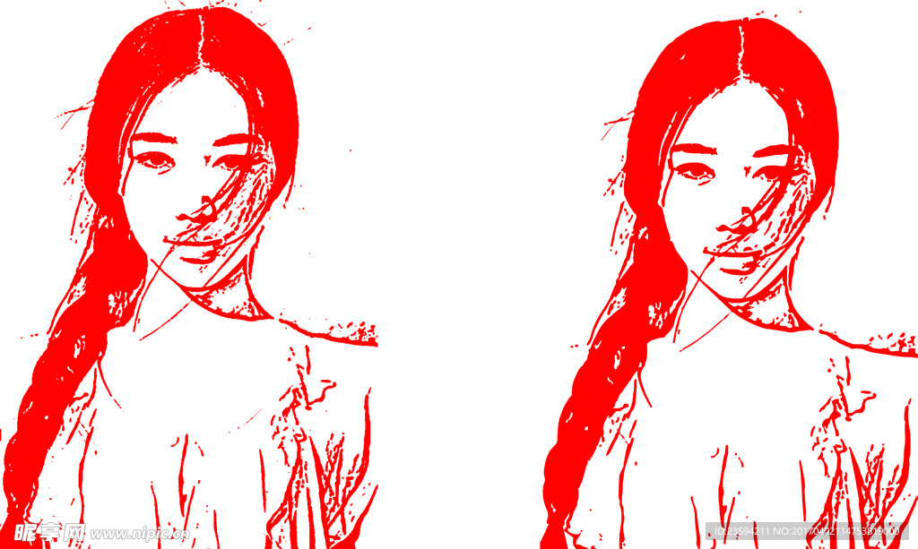 女孩 雕刻