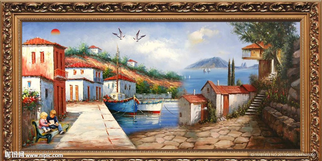 地中海油画
