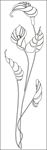 花草移门缕空玻璃雕刻刻绘图案