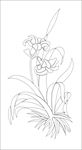 花草移门缕空玻璃雕刻刻绘图案