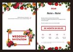 婚礼请帖鲜花请柬邀请函