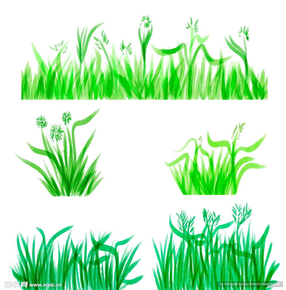 青草矢量素材